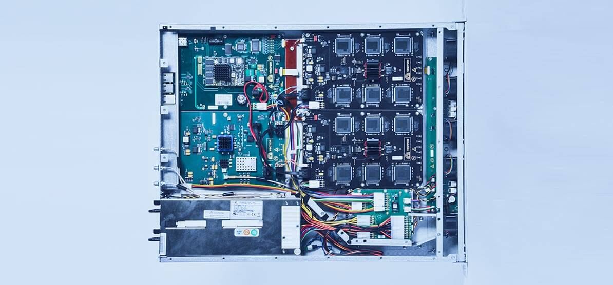 Product interior view - advanced electronics design